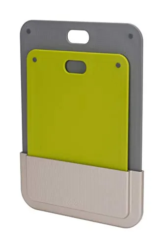 Joseph Joseph DoorStore Chop Schneidebrettset 2-teilig - Schneidebrett-Set in Grün, platzsparendes Design mit integrierter Aufbewahrung – perfekt für die moderne Küche.