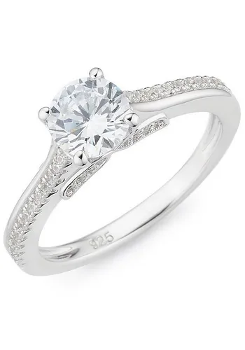 Firetti Fingerring Schmuck Geschenk Silber 925 Silberring Verlobungsring, mit Zirkonia (synth)