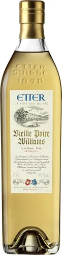 Etter Vieille Poire Williams - Birnenbrand aus der Schweiz - Obstbrände: Reifung in Korbflaschen und Eichenfässern verleiht diesem fruchtigen Birnenbrand seinen einzigartigen Geschmack!