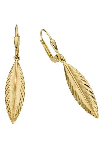 Firetti Paar Ohrhänger aus Gold 333 - Elegante Ohrhänger aus gelbgoldfarbenem Gold 333 mit Patentbrisur, ideal für Büro und Freizeit. Perfektes Geschenk für jeden Anlass, inklusive Etui.