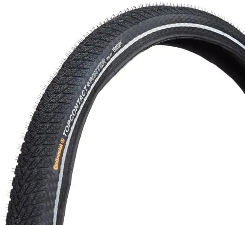 Continental Top Contact Winter II Prem. 26'' Fahrradreifen - Fahrradreifen 26'' x 1,90'' - E-Bike-Ready für sicheren Grip und Kontrolle bei winterlichen Bedingungen. Ideal für dein Bike!