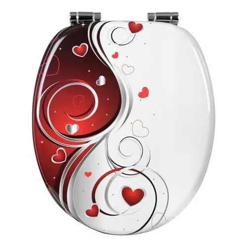 WOLTU Premium WC-Sitz mit Absenkautomatik - WC-Sitz mit Softclose-Funktion für leises Schließen, antibakteriell und wasserabweisend, perfekt für hygienischen Komfort und einfache Reinigung.