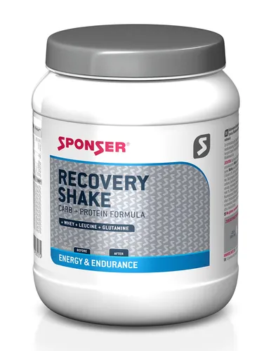 Sponser Recovery Shake Vanille 900g - Energie-Shake für optimale Regeneration nach dem Training, enthält hochwertige Proteine und Kohlenhydrate zur schnellen Auffüllung der Energiespeicher.