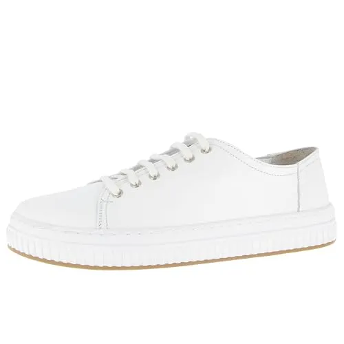 Andrea Conti 0069004 Damen Low Top Sneaker – Bequem und Stilvoll - Damen Sneaker aus butterweichem Rindsleder mit herausnehmbarer Innensohle und ca. 3 cm Absatzhöhe. Ideal für den täglichen Einsatz und modisch kombinierbar.