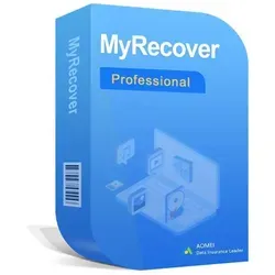 AOMEI MyRecover Professional, Datenwiederherstellungssoftware - Office-Software zur schnellen und sicheren Wiederherstellung verlorener Daten aus verschiedenen Szenarien, inklusive bootfähiger Rettungsmedien für Notfälle.