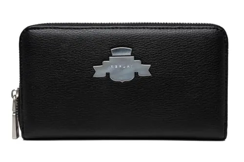 REPLAY Zip Around Wallet Schwarz – Elegante Geldbörse für den Alltag - Die REPLAY Zip Around Wallet bietet mit 12 Kartenfächern und 3 Geldscheinfächern optimalen Stauraum. Hochwertige Verarbeitung und modernes Design machen sie zum perfekten Begleiter für jeden Tag.