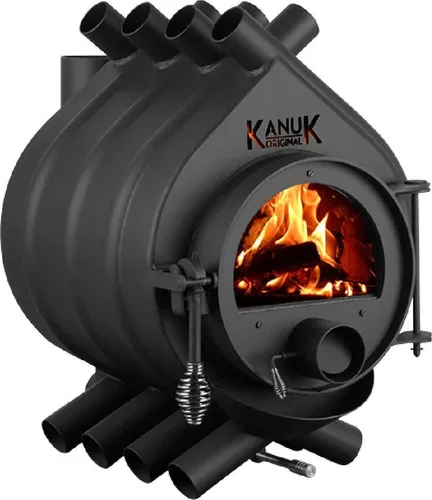 KANUK Original Warmluftofen 7 kW - Kaminofen mit leistungsstarker 7 kW Heizleistung, ideal für Werkstätten und große Räume, sorgt für wohlige Wärme und Effizienz.