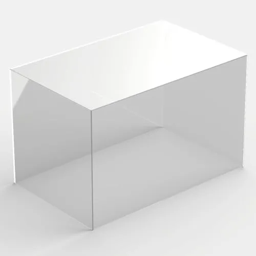 Hansen Acrylhaube - Rechteckig, Transparent, 30 x 48 cm, Handgefertigt in Deutschland - Handgefertigte Acrylhaube für optimalen Schutz Ihrer Exponate. Ideal für Kunstgegenstände und Sammlerstücke, sofort einsetzbar, leicht und pflegeleicht. Perfekt für Zuhause, Messen und Ausstellungen.