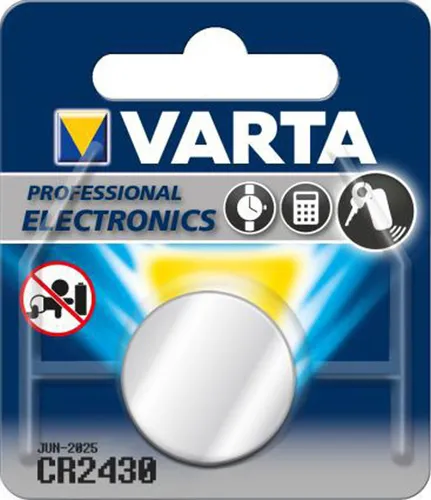 Varta  Ersatzbatterie Lithium CR2430  Knopfzelle 3V  Batterie