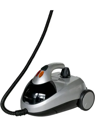 Clatronic Dampfreiniger DR 3280 - 1500 Watt, 4 bar Dampfdruck, entfernt 99,99% der Bakterien chemiefrei und ideal für Hartböden und Fenster