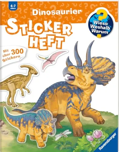 Wieso? Weshalb? Warum? Stickerheft - Dinosaurier (ab 4 Jahre - mit über 300 Stickern)