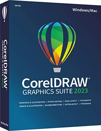 CorelDRAW Graphics Suite 2023 inkl. Vision FX 2.0 KI-Plug-In, Dauerlizenz, Postzustellung