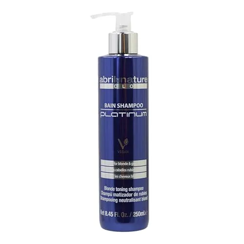 abril et nature - Platinum Professionele Haarshampoo - Voor Blond, Ontkleurd, Met Highlights en/of Met Grijs Haar - Paarse Toning - Vaarwel Gele Tint - Platinum Uiterlijk - 250 ml