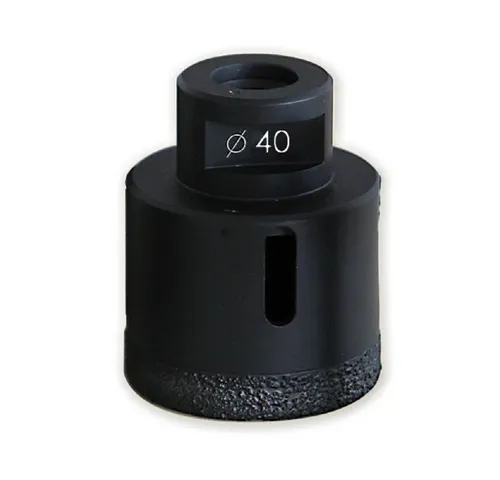 Kraft Profi-Diamant-Bohrkrone, Ø ca. 40 mm - Zubehör für Elektrowerkzeug, ideal für präzise Bohrungen in Fliesen, Granit und Keramik – für saubere Ergebnisse bei Sanitär- und Elektroinstallationen.
