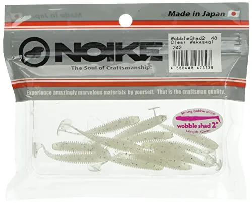 Noike Wobble Shad 2' 5,1cm - 12 Gummifische, Noike Farbe:Clear Wakasagi