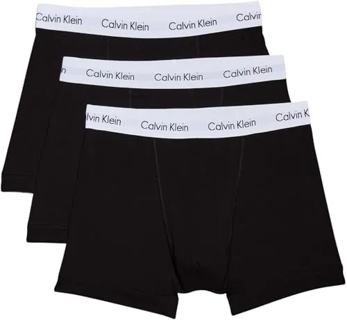 Calvin Klein Herren 3er-Pack Hüft-Shorts - Mehrfarbig (Schwarz 001), Gr. M - Retroshorts für Herren im Dreierpack, bequem mit Calvin Klein Logo-Bund für optimalen Tragekomfort und Stil.