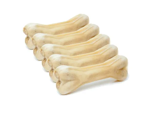 DOGBOSS DOGBOSS 100% Natur gefüllte Kauknochen, hergestellt in EU 5er Set Pansen 12 cm, Snack für: Hunde