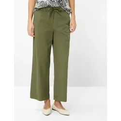 Brax Damen Culotte Style MAINE S OLIVINE in Oliv, Gr. 42 - Stylische Culotte mit weitem Bein für einen lässigen Look. Ideal für warme Tage und vielseitig kombinierbar.