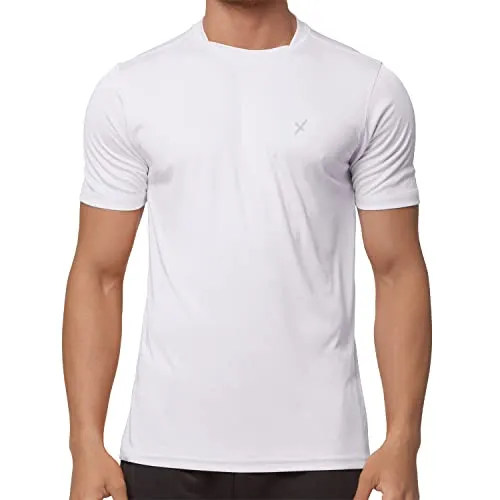 CFLEX Herren Sport Shirt Fitness T-Shirt Sportswear Collection - Weiß M