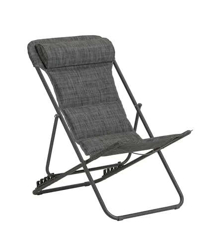 Dehner Campingstuhl Ibiza, klappbar, 87 x 62 x 76 cm, inkl. Kopfpolster - Leichter Campingstuhl aus wetterbeständigem Stahl und Textilene. Mit nur 5 kg und einer Tragfähigkeit von bis zu 140 kg ideal für Outdoor-Aktivitäten. Genießen Sie maximalen Komfort mit extra Kopfpolster!
