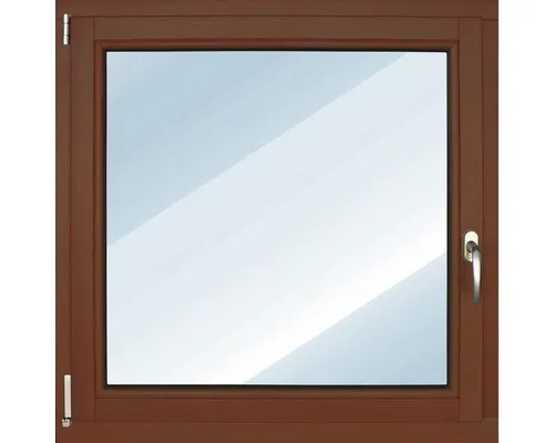 ARON Basic Holzfenster Kiefer lackiert S30 kastanie 1000x1000 mm DIN Links