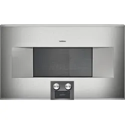 Gaggenau BM485110 Mikrowellen-Backofen, Serie 400 - Eleganter 76 cm Einbau-Mikrowellen-Backofen mit automatischer Türöffnung und 36 l Garraumvolumen. Ideal für vielseitige Kochmethoden: Grill, Mikrowelle und Heißluft in einem Gerät.