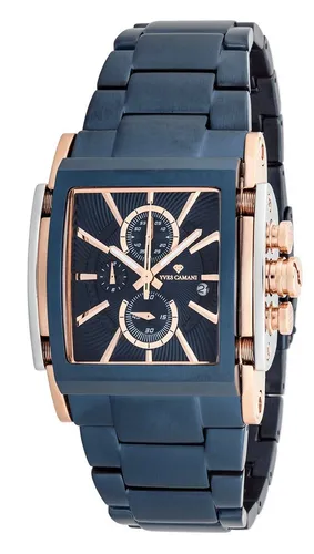 Yves Camani Quarzuhr ESCAUT mit Datumsanzeige - Elegante Armbanduhr mit kratzfestem Mineralglas, separater Sekunde und 5 ATM Wasserdichtigkeit – perfekt für stilbewusste Träger.