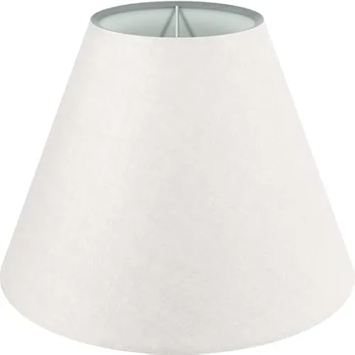 Wogati® Premium Lampenschirm | Größe: S | ØU:20cm | Farbe: Ecru | E14/E27 | konisch | Baumwolle | für Stehlampen, Hängelampen, Tischlampen, Deckenlampen