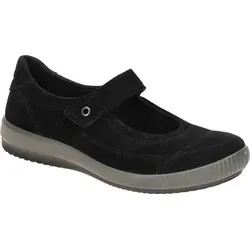 Legero Tanaro 5.0 Damen Schwarz 0000 – Bequeme Schuhe - Damen Schuhe mit herausnehmbarer Ledersohle und Futter aus recyceltem Material. Komfortweite "G" sorgt für ein angenehmes Tragegefühl. Flexibler Riemen für optimalen Halt.