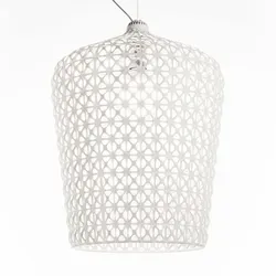 candeeiro suspenso - 73 von Kartell - Elegante Pendelleuchte der Kabuki Serie, designet von Ferruccio Laviani. Hergestellt aus innovativem Thermoplast mit einzigartiger Struktur für stilvolle Akzente im Raum.