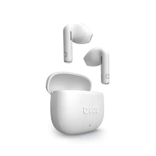 SBS TEEARTWSGOPODSW True Wireless Stereo Kopfhörer - In-Ear Kopfhörer mit Bluetooth, ideal für Anrufe und Musik. Genießen Sie bis zu 12 Stunden Wiedergabe mit dem Ladegehäuse und eine kabellose Reichweite von 10 m.