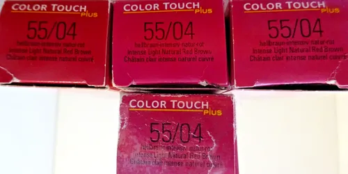 Wella Color Touch Plus 55/04 hellbraun intensiv natur-rot  Intensiv 4 X 60 ml