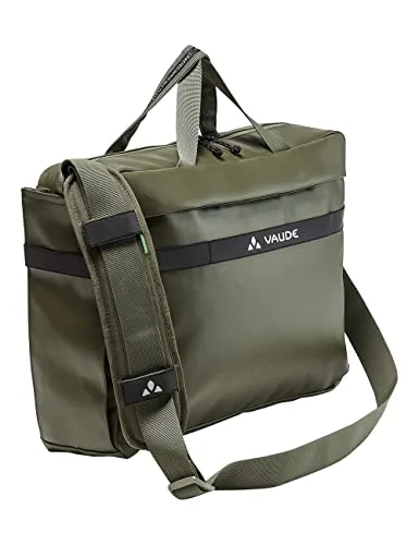 VAUDE Mineo Commuter Briefcase 17 - Büro- und Fahrradtasche, abnehmbare QMR-Hakenschiene und Notebookfach für 15,6 Zoll, klimaneutral und bluesign-zertifiziert