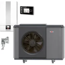 Wolf CHA-10/400V Luft/Wasser Wärmepumpe, Monoblock, BM-2 - Wärmepumpe mit hoher Energieeffizienz A++, ideal für umweltfreundliches Heizen und Kühlen in Ihrem Zuhause.