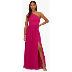 Adrianna Papell Abendkleid One Shoulder Chiffon Gown Cocktail, Abend, Mutter der Braut, Hochzeit, Anlass rosa 34
