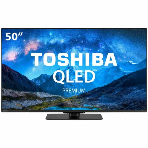 Toshiba 50QV3F63DG Premium QLED Fernseher 50 Zoll - Fernseher mit 4K Ultra HD und HDR für überlegene Bildqualität. Genießen Sie lebendige Farben, Dolby Vision und optimiertes Gaming mit niedrigster Latenz.