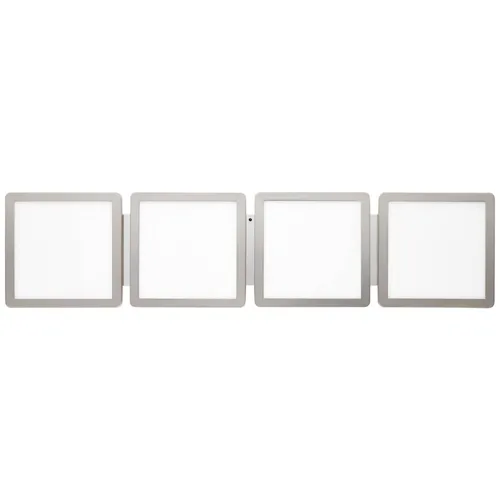 Brilliant Scope WiZ LED Deckenaufbau-Paneel 83x20cm Nickel - Smart Home Lichtlösung - Moderne LED-Deckenleuchte mit 83x20cm, energiesparend und dimmbar. Ideal für Wohnräume, steuerbar über App oder Sprachassistenten. Hochwertige Verarbeitung für lange Lebensdauer.