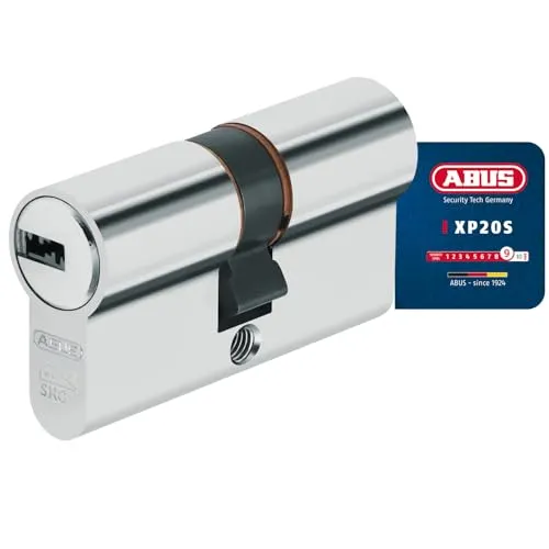 ABUS Türzylinder 40/40 mm einzelschließend (XP20S) - Doppelzylinder für hohe Sicherheit, ideal für Wohn- und Geschäftsräume.