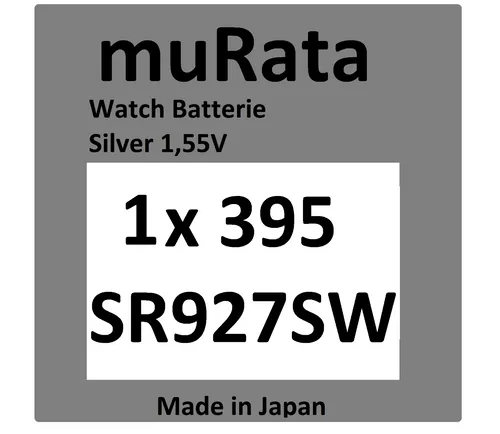 1x Murata/SONY 395 Uhren-Batterie Knopfzelle SR927SW SR927 AG7 Silberoxid