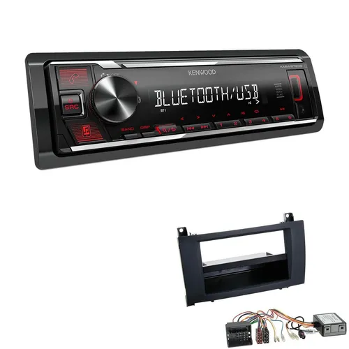 Kenwood 1-DIN Autoradio Bluetooth USB AUX für Mercedes-Benz SLK - 1-DIN Autoradio für Mercedes-Benz SLK (2004-2011) mit Bluetooth, USB und AUX-Anschluss. Genießen Sie Musik-Streaming und Freisprechanrufe in einem kompakten, eleganten Design.