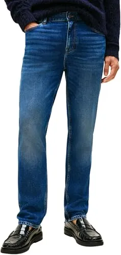 Tommy Hilfiger Straight-Jeans DENTON Slim Straight Fit blau 30 - Jeans in Slim Straight Fit aus 99% Baumwolle für hohen Tragekomfort, ideal für lässige und stilvolle Outfits.