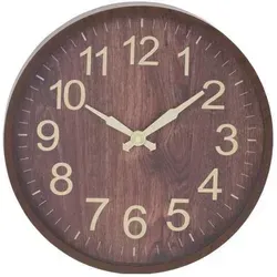 Home Styling Wanduhr mit großen Zahlen, Ø 30,5 cm - Stylische Wanduhr mit großen Zahlen für optimale Sichtbarkeit. Der Durchmesser von 30,5 cm macht sie zum Blickfang in jedem Raum. Erhältlich in Braun und Dunkelbraun – ideal für jedes Interieur.