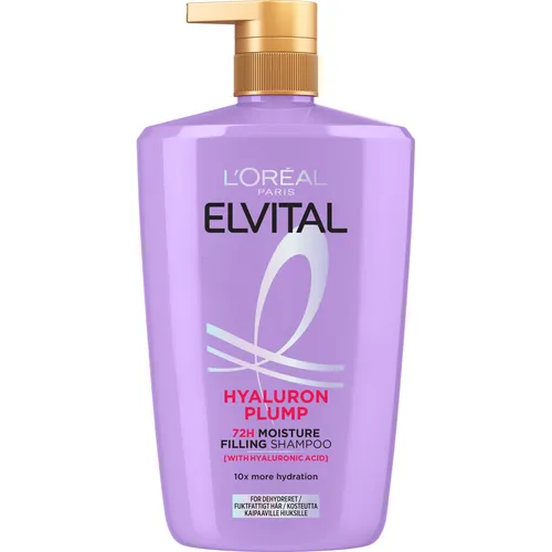 L'Oréal Paris L'Oréal - Elvital Hyaluron Plump Shampoo for dehydrated hair - 1000 ml (Flüssiges Shampoo, 1000 ml) (AA642001)