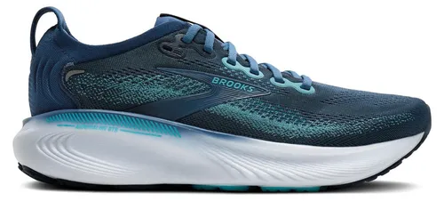 Brooks Herren Adrenaline GTS 25 – Laufkomfort in Blau, Größe 42.0 - Der Brooks Adrenaline GTS 25 bietet hervorragende Stabilität und Dämpfung für lange Distanzen. Mit atmungsaktivem Air-Mesh-Obermaterial und GuideRailsTM Technologie für kontrollierte Bewegungsabläufe – ideal für tägliches Training.