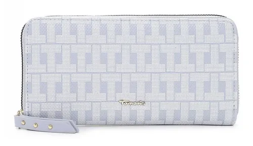 Tamaris Linn Zip Around Wallet in Grau-Blau - Die Tamaris Geldbörse kombiniert Stil und Funktionalität. Mit praktischem Zipper und durchdachtem Design sorgt sie für Ordnung und schnellen Zugriff auf Ihre Finanzen. Maße: 19 x 9,5 x 3 cm.