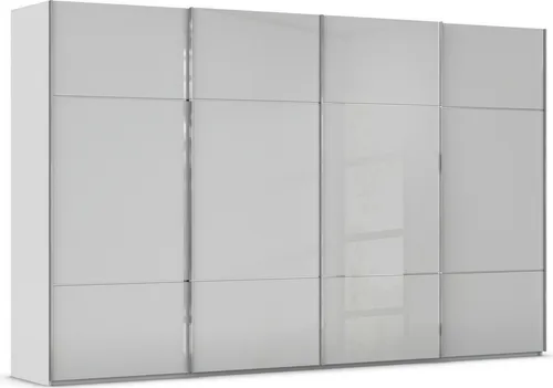 RAUCH SCALE-TRIO Schwebetürenschrank - Kleiderschränke mit edler dreigeteilter Front und 4 variablen Kleiderstangen, ideal für stilvolle Schlafzimmergestaltung. Made in Germany.
