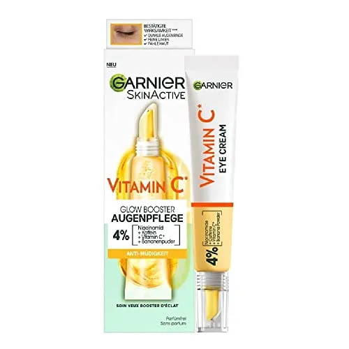 Garnier SkinActive Augencreme Glow Booster Vitamin C, 15 ml