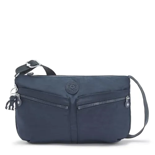 Kipling IZELLAH Mittelgroße Umhängetasche - Blue Bleu 2 (Blau) - Umhängetaschen mit Hauptfach, Reißverschluss und praktischen Fächern für Handy, Stift und Geldbörse. Ideal für stilvolle Organisation im Alltag.