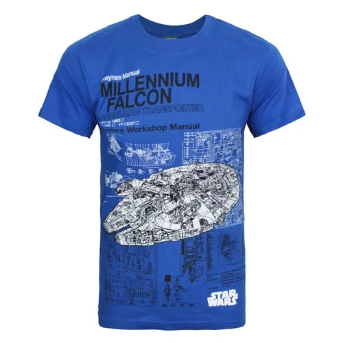 Star Wars offizielles Herren Haynes Millennium Falcon T-Shirt (NS4745)