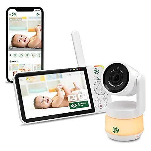 LeapFrog LF925HD Baby Monitor - Video-Babyfon mit 1080p WLAN, 360° Kamera und 8x Zoom für klare Sicht auf Ihr Baby, auch bei Nacht. Ideal für beruhigende Überwachung und Interaktion von jedem Raum aus.